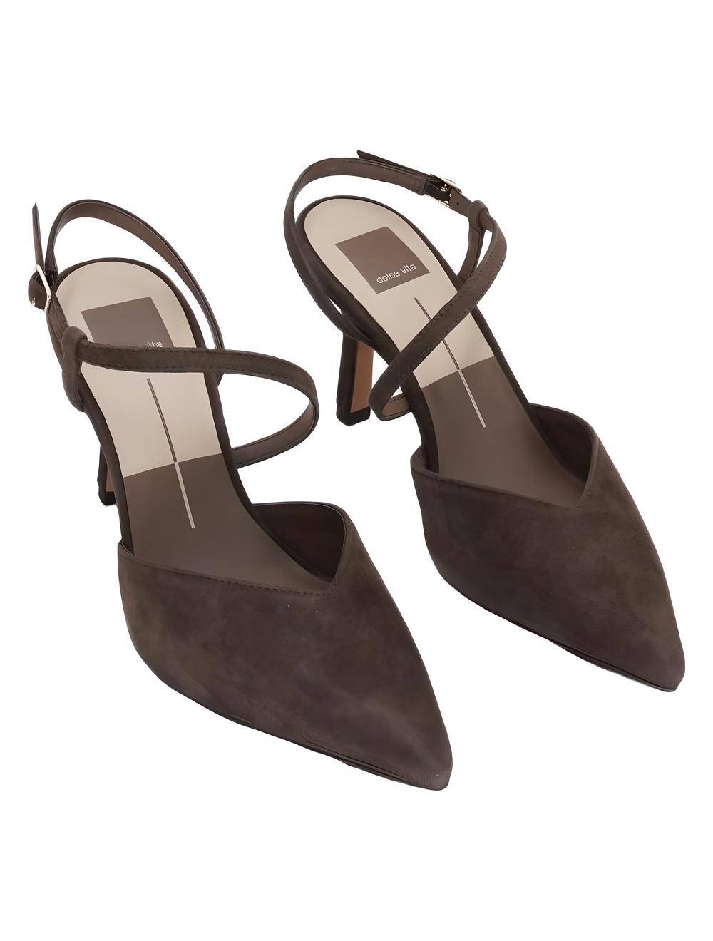 Dolce Vita Womens Kamra Stiletto Dark Brown Suede Size 7.5M